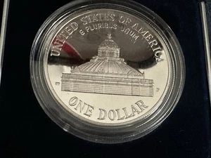2000 Library Of Congress Commemorative Proof Silver Dollar Coin W/ Box And Coa - Picture 1 of 3