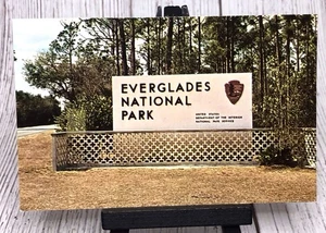 Postcard Everglades National Park Entrance FL Florida - Picture 1 of 4