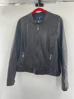 Apt. 9 женщин средний имитация кожаная куртка черный короткий 074 - Изображение 1 из 4