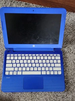 HP Stream 11-r014wm Azul 11.6" Intel Celeron - Funciona pero necesita batería nueva Foto 1 de 4