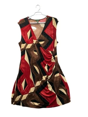 Lauren Ralph Lauren Dress Wrap Sleeveless Women’s Plus Size 3X Geometric - Image 1 of 4