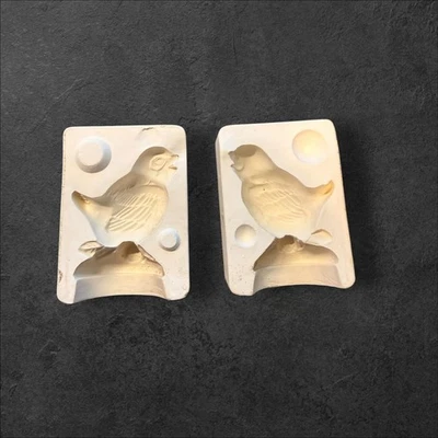 vintage 1976 small bird on branch Duncan Enterprises TM39 ceramic slip mold - Image 1 of 4