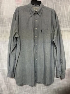 Abercrombie & Fitch Button Down Langarm Hemd Streifen Herren Größe Large - Bild 1 von 8