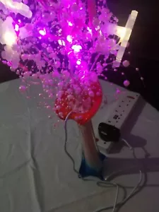 Decor light in purple and white,ngwatecs made in good price:£9.50 and £2.90 post - Picture 1 of 7