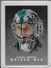 2008-09 Between The Pipes Evgeni Nabokov Masked Men Silver # MM-18