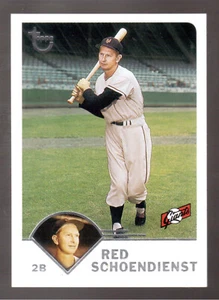 2003 TOPPS RETIRED SIGNATURE #6 RED SCHOENDIENST - Picture 1 of 1