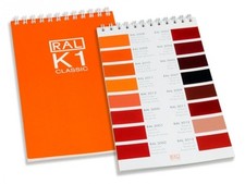 RAL K1 Classic Colour Chart - Version. Has Orange Cover on Front and Back