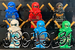 Lot of 6 LEGO Ninjago Dragons Rising Minifigures Lloyd, Cole, Nya, Zane, Kai Jay