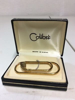NEW Vintage Colibri 18KT Yellow Gold Electroplated Golf Club Tie Clip Tie Bar - Image 1 of 4