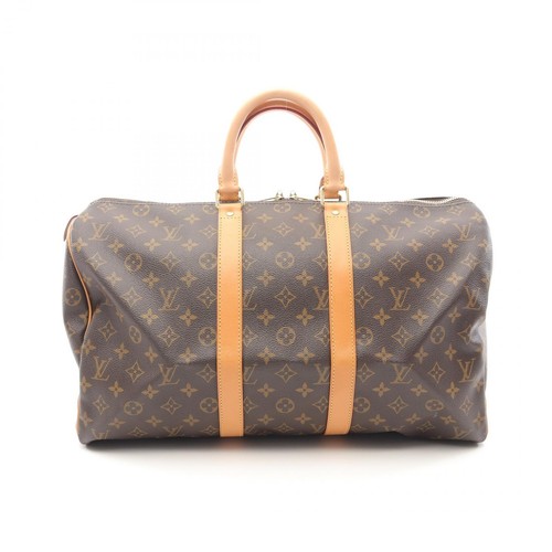 LOUIS VUITTON（LV） Borsa a mano Louis Vuitton Keepall45 M41428 monogramma tela pelle marrone usata unisex
