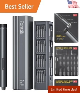Electric Screwdriver Kit 50 Bits Precision Repair for Phones Laptops Watch - Picture 1 of 11