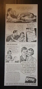 Jabón Rinso 1936 anuncio de cómic Lever Brothers Co. - Imagen 1 de 1