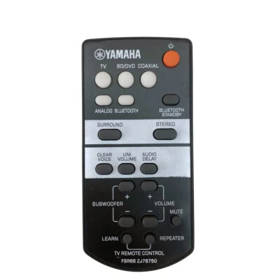 New FSR66 ZJ78750 For Yamaha Sound Bar Remote Control YAS-103 ATS-1030 FSR71