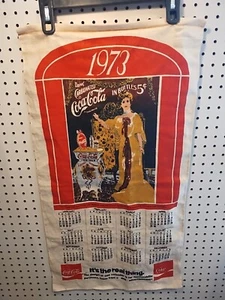 COCA COLA MESH PROMOTIONAL CALENDAR 1973 EXCELLENT CONDITION - Picture 1 of 4