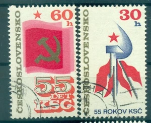 Cecoslovacchia 1976 - Y & T n. 2165/66 - Partito comunista cecoslovacco (Michel - Picture 1 of 1
