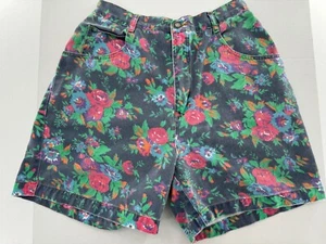 Vtg Shorts Fairy Whimsi Oleg Cassani Denim Floral High Waist 90’s Hippie Barbie - Picture 1 of 13