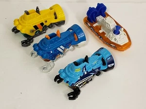 2013 Matchbox Yellow Blue Shark Deep Diver Subs Pirate Chaser Hover Craft lot 4  - Picture 1 of 3