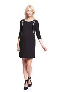 Maternal America Maternity & Nursing Detail Piping Dress - Size Small (2-4) NWT - Picture 1 of 5