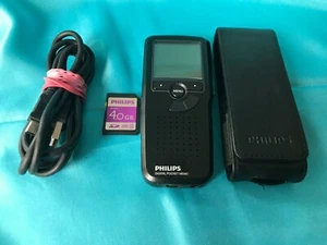Philips Pocket Memo LFH9375 schwarz Handgerät Digital Diktiergerät 4 GB Karte - Bild 1 von 9