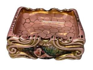 Vintage Italianardalt Capo Doro Rosa Small Dish Ashtray - Picture 1 of 9