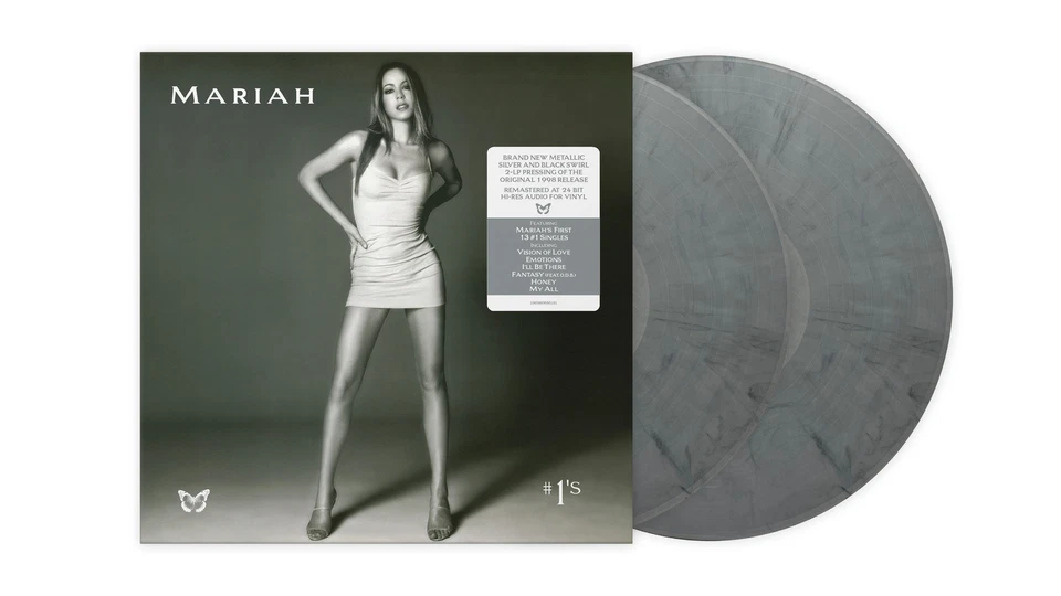 Carey, Mariah - #1s (Metallic Silver/Black Swirl Vinyl) [VINYL] - Image 1 of 1