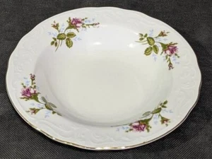 Menuet - Poland - Royal Vienna - Rose - Rimmed Soup Bowl - Picture 1 of 3
