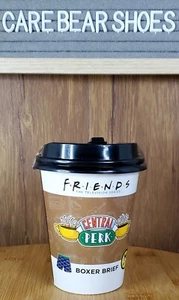 Central Perk Friends Coffee Novelty Gift Boxer Briefs mens MEDIUM 32-34 - Picture 1 of 2