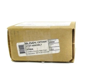 Sloan STOP Assembly chrome plate finish 3/4 in with H1010A 3308384 - Picture 1 of 2