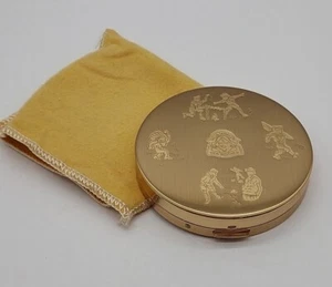 Vintage Volupte Cub Scouts Den Mother Convertible Compact New W/ Case Gold Tone - Picture 1 of 9