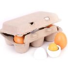6 Wooden Simulation Egg Set Diy Toy Wooden Play House Game Early Education Egg