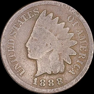 1888 1C Indian Head Cent Uncertified Circulated BN - Picture 1 of 2