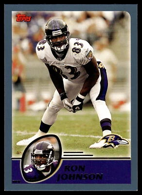 2003 Topps #182 Ron Johnson NRMT or Better - Image 1 of 2