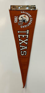 Texas Longhorns 2005 NCAA National Champions Embroidered Wool Pennant!
