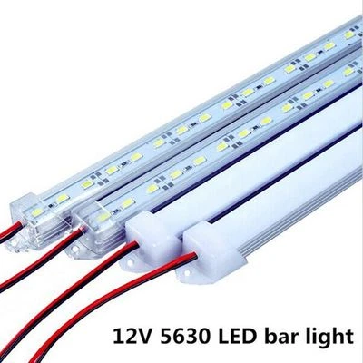 10pcs 50CM 12V 36led SMD 5630 Bar Rigid LED Light U Aluminum Shell + PC Cover - Image 1 of 4