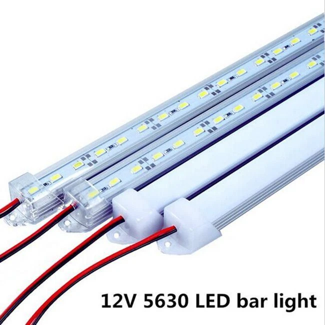 10pcs 50CM 12V 36led SMD 5630 Bar Rigid LED Light U Aluminum Shell + PC Cover - Image 1 of 4