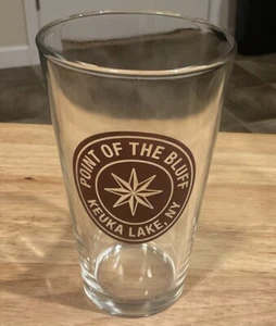 Pint Glass “Point Of The Bluff” Keuka Lake, NY Winery/Event Center Brand NEW - Picture 1 of 1