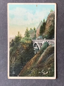Shepperd's Dell Bridge Columbia River Highway OR Litho Postcard H2342081458 - Picture 1 of 3
