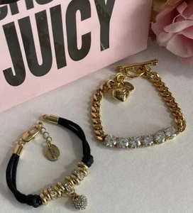 Juego de 2 pulseras Juicy Couture nuevas sin etiquetas - Imagen 1 de 7