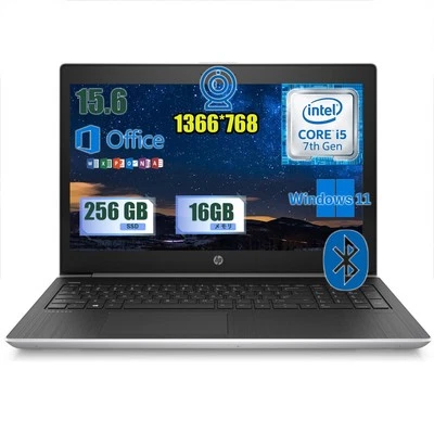 HP ProBook 450 G5 15.6" i5-7200U 16GB 256GB SSD Win11 Pro Office2019 HDMI Webcam - Image 1 of 4