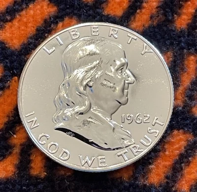 1962 Proof Silver Franklin Half Dollar - Image 1 of 4