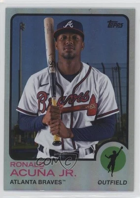 2021 Archives 1973 Topps Rainbow Foil /150 Ronald Acuna Jr Acuña #111 - Image 1 of 2