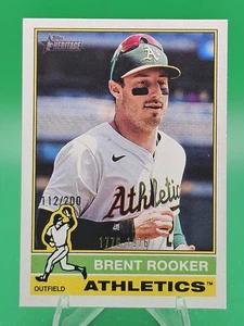 2025 Topps Heritage #83 Brent Rooker /200 Bicentennial - Picture 1 of 2