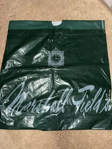 Vintage Marshall Fields Plastic Green Shopping Bag - Picture 1 of 6
