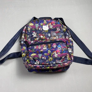 JuJuBe x Hello Kitty Tokidoki Backpack Disco Dreaming Pattern Midnight Purple - Picture 1 of 16