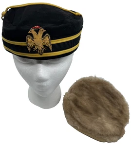 Antiguo Sombrero Masónico 32do Grado Rito Escocés Francmasón Extraño Compañero + SOMBRERO FEMENINO - Imagen 1 de 9