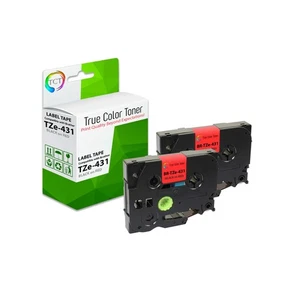 TCT Premium Compatible Label Tape Replacement for Brother TZe-431 - 2 Pack - Picture 1 of 2