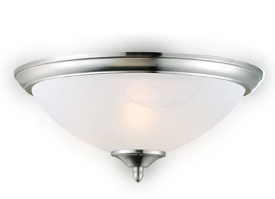 Colgante de techo de montaje empotrado Design House de 13" W, accesorio de 2 luces con vidrio esmerilado Foto 1 de 3