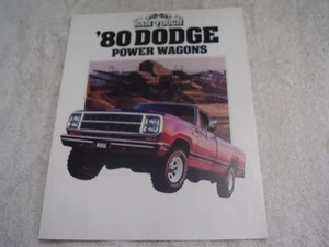 1980 DODGE POER WAGON BROCHURE ORIGINAL FREE POSTAGE - Picture 1 of 3