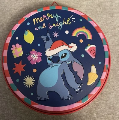 Letrero colgante de metal Disney Stitch vacaciones Navidad NUEVO Foto 1 de 2