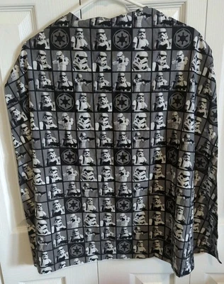 Star Wars Stormtrooper Double Sided Cape Halloween Dress Up 27" Long EUC  - Image 1 of 4
